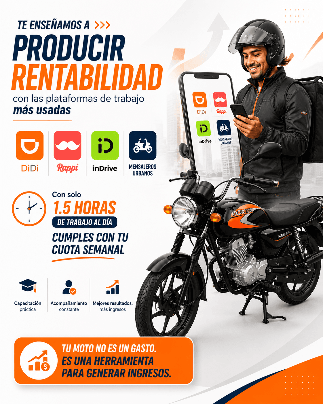 GENERA INGRESOS DE FORMA FLEXIBLE